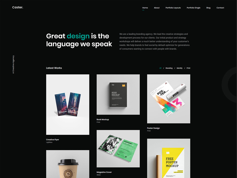 Caster WordPress Theme