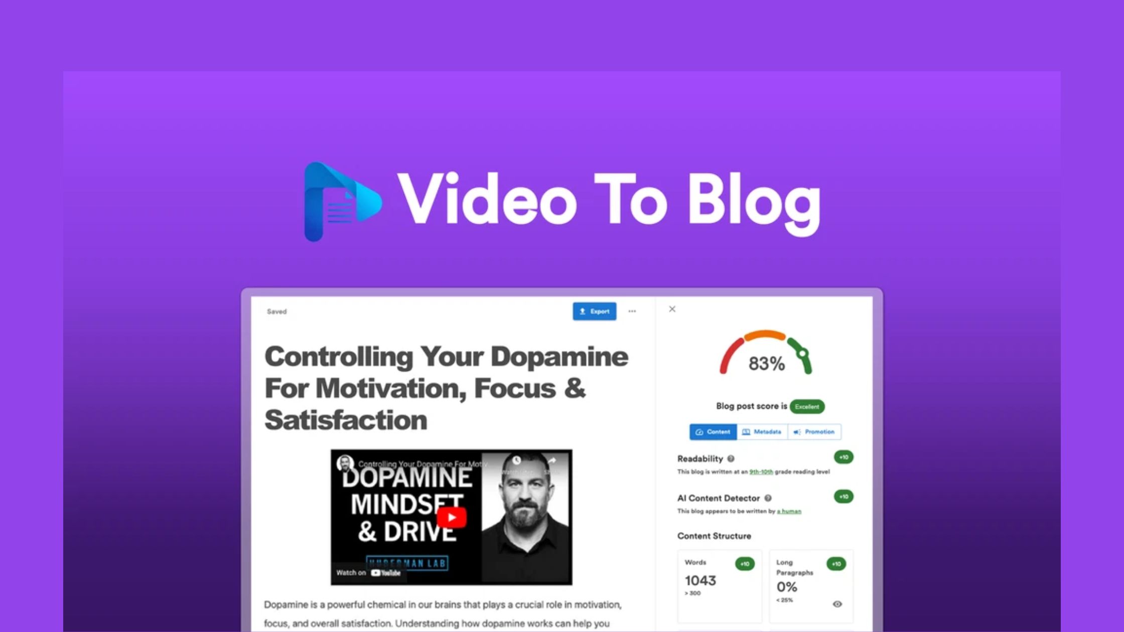 Videos To Blog Review | Turning Video Content Into SEO-Friendly Blogs